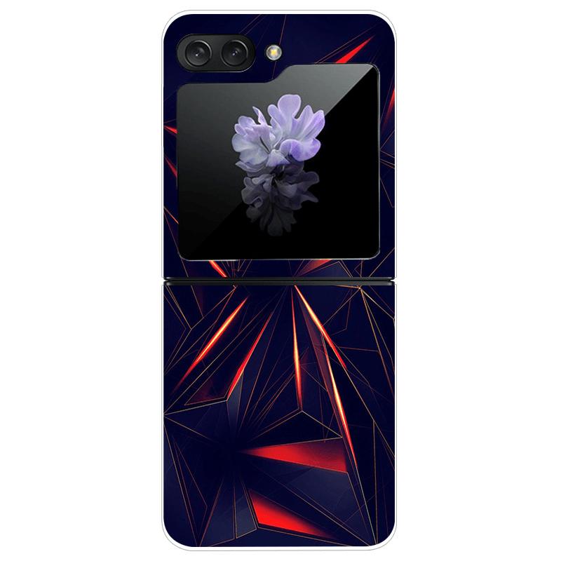 Transparent Case For Samsung Z Flip7 5G Fashion Printing Hard PC Clear Phone Cover For Galaxy Z Flip 7 Protective Fundas Shells