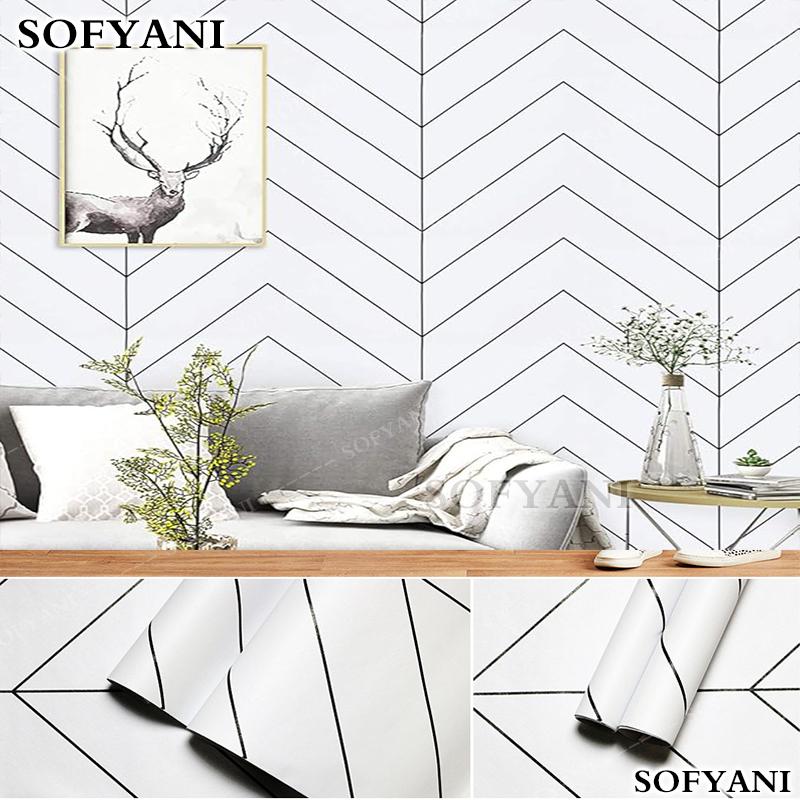 Self adhesive vinyl wallpaper thickened modern bedroom livingroom background wall old furniture wardrobe dormitory table sticker