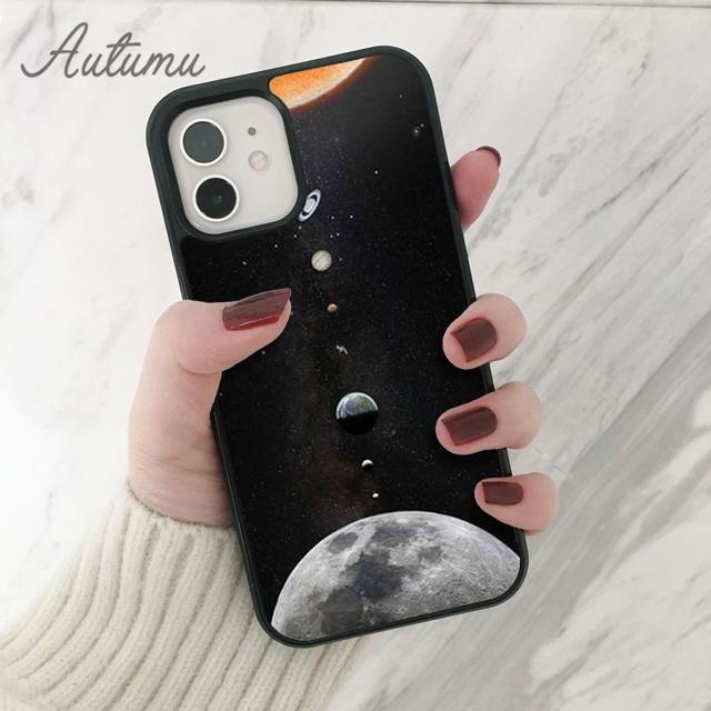 Husă de telefon Sistemul Solar Saturn pentru iPhone 11 12 13 14 Pro Max mini X XR XS SE 2020 6S 7 8 Plus Samsung Galaxy S21 S22 carcasă