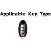 Heavy Zinc Alloy Key Fob Cover, Keychain, Key Case, Accessories Compatible With Nissan (Model-A 4 Buttons)
