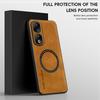 Magnetic Wireless Charge Leather Phone Case for Honor 90 80 70 60 Pro SE / 80 GT 90 Lite X50i Shockproof Soft Bumper Cover