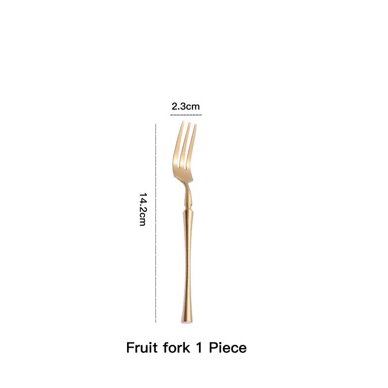 Matte Gold 18/10 Stainless Steel Luxury Cutlery Dinnerware Tableware Knife Spoon Fork Chopsticks Flatware Set Dishwasher Safe