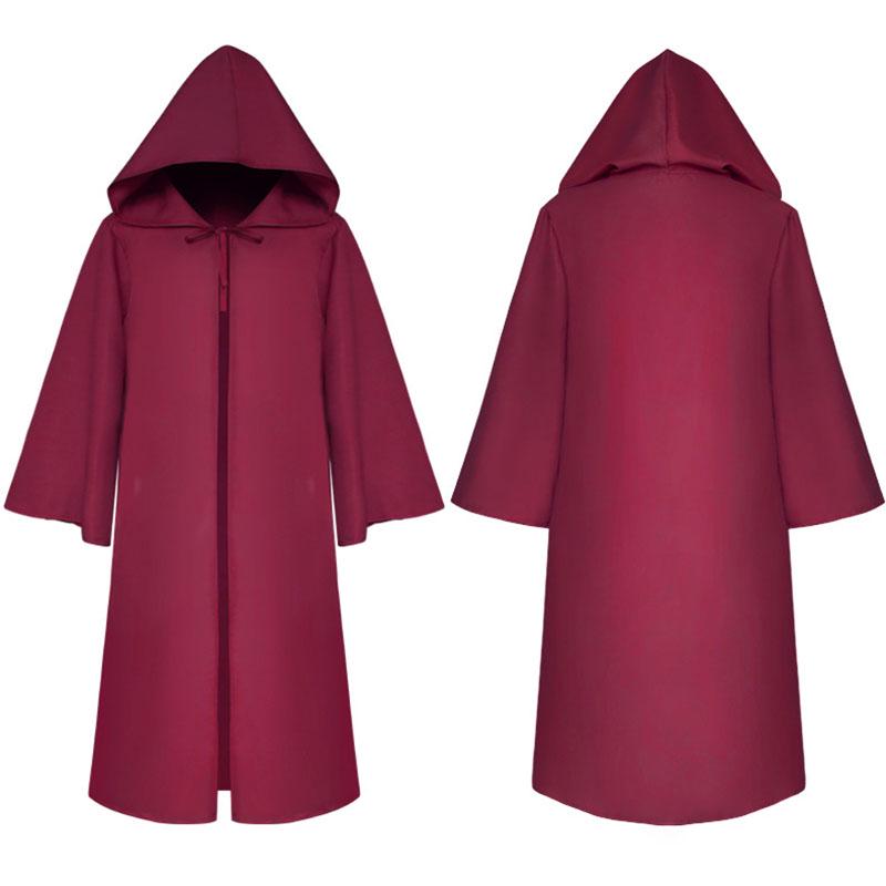 Wars Star Jedi Warrior Hooded Cloak Cape Robe Costume Cosplay Halloween Party