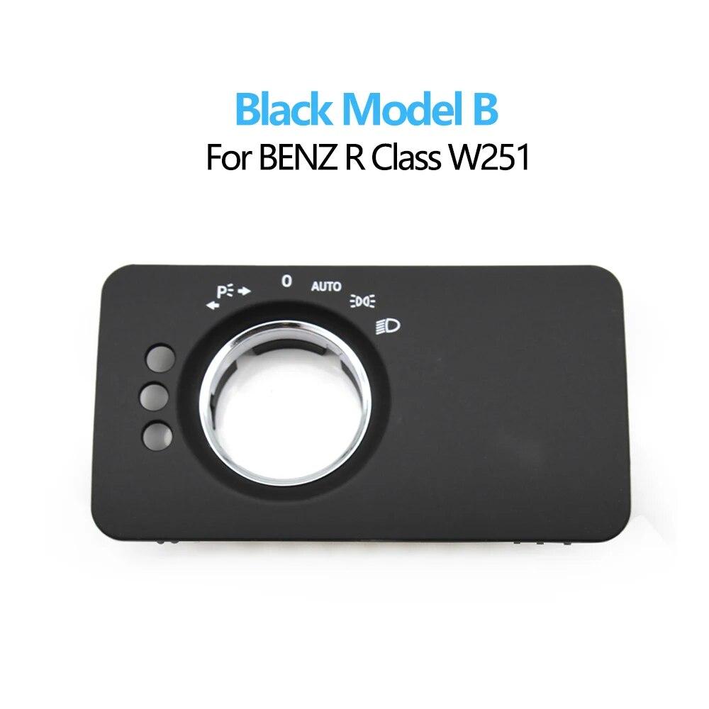 Car Dashboard Headlight Control Switch Panel Cover Trim For Mercedes Benz W251 R-Class R280 R300 R350 R400 R500 2005-2017