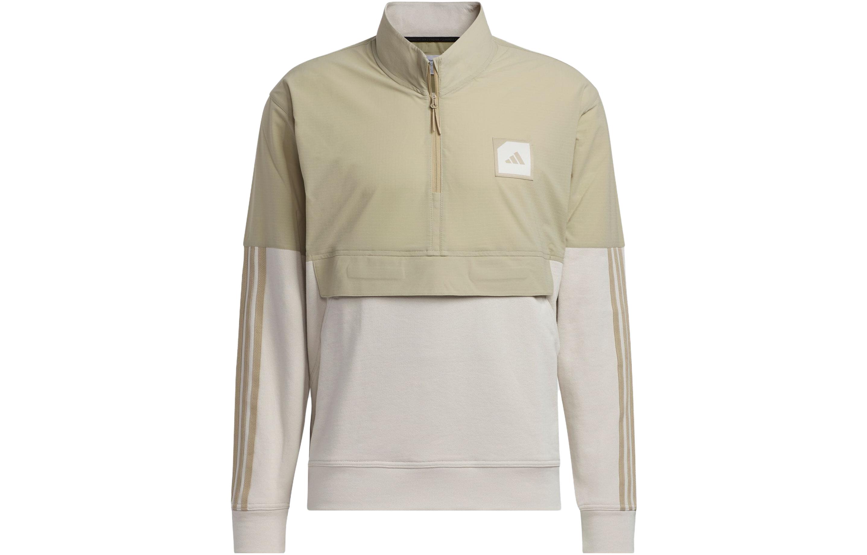 Adidas Jackets Men s Beige Brown Stand Collar Moderate Other HS3207 M