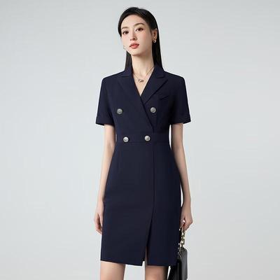Damen Sommer Professionelles Anzugkleid