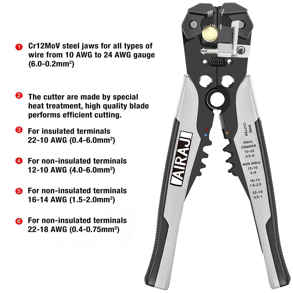 

AIRAJ Многофункциональные универсальные диагональные плоскогубцы Плоскогубцы с острыми губками Инструменты для оборудования Универсальные кусачки для электромонтажа