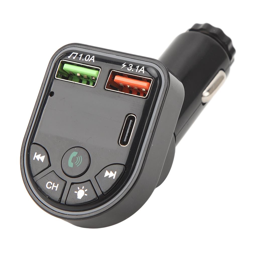 Bluetooth 5.3 Transmitter Wireless Radio Bluetooth Car Adapter USB Handsfree Car Radio Modulator MP3 Music Player P20