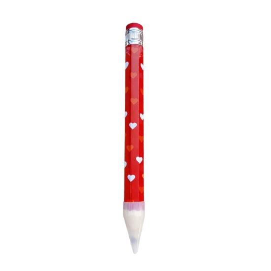 Exquisite Pattern Pencil Giant Pencil, Extra Large Writable with Colorful Fun Stationery Accessory Printed, Oversized for School Office Supplies красный
