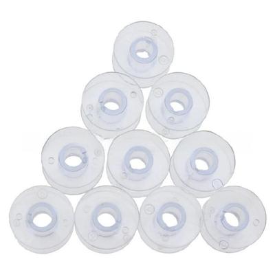 10Pcs Clear Plastic Bobbins Sewing Machine Thread Spool Inserts Thread Winder Sewing Machine Accessories for Tailoring