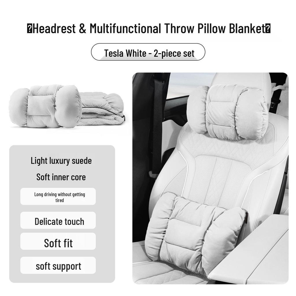 Honda Accessories: Flannel Headrests, Lumbar Supports, Neck Pillows for CRV, Fit, 11th Gen Civic, and Accord.