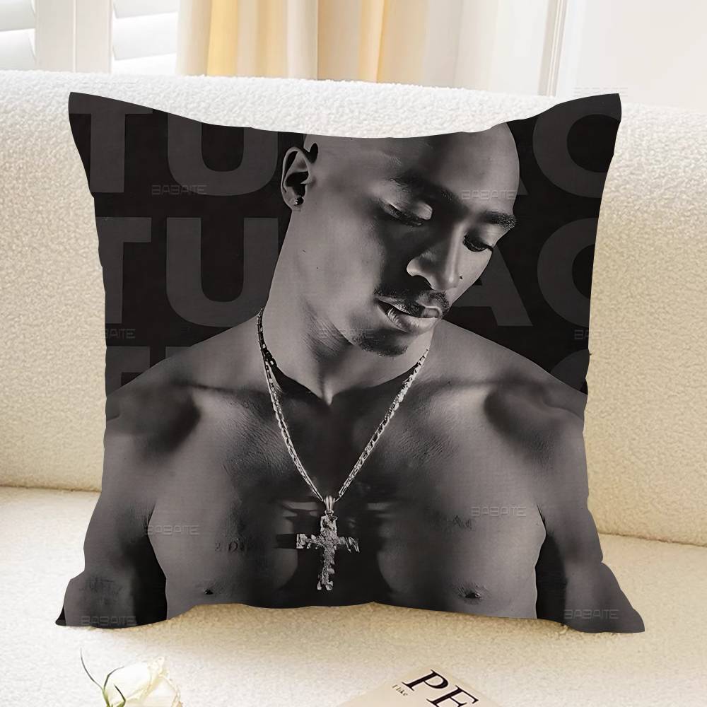 Rapper 2Pac Tupac Amaru Shakur Cushion Cover Decorative Pillow Sofa Home Decor Case Pillow Cases
