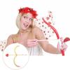 Valentine's Day Outfit Cupid-Bow-and-Arrow Set Cupid-Costume Accessory Prop for Christmas Halloween Birthday Party Props