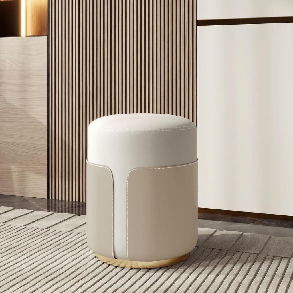 Luxury Makeup Stool: Modern Minimalist Vanity Chair for Girls' Bedrooms and Nail Art Spaces