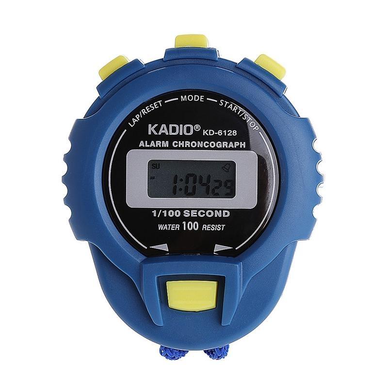 Handheld Digital LCD Sports Stopwatch Chronograph Counter Timer for w/Strap top sale