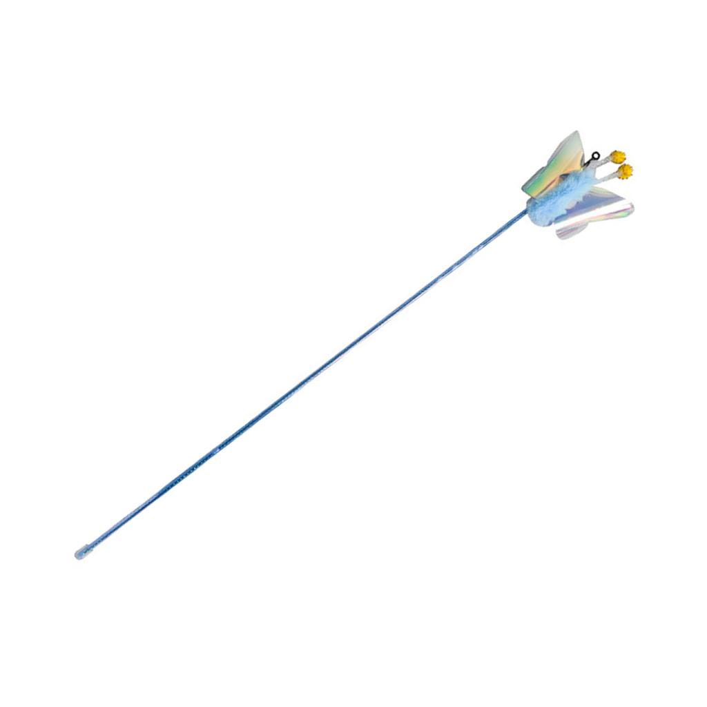 Cat Teasing Stick Telescopic Boredom Relief Interactive Attractive Kitten Teaser Wand for Indoor