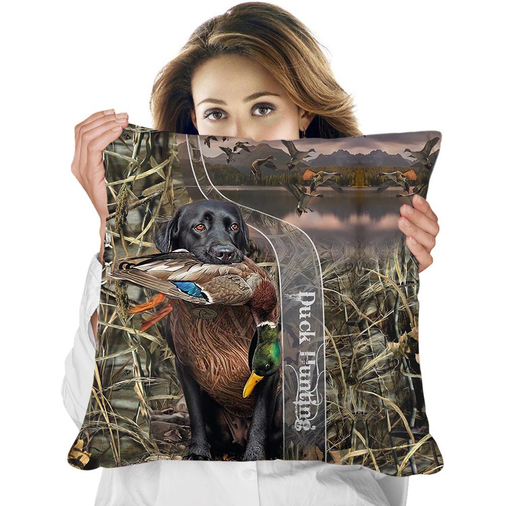 Animal Pillowcase Beautiful Wild Boar Hunting Reversible Printed Cushion Cover Home Fun Throw Pillow