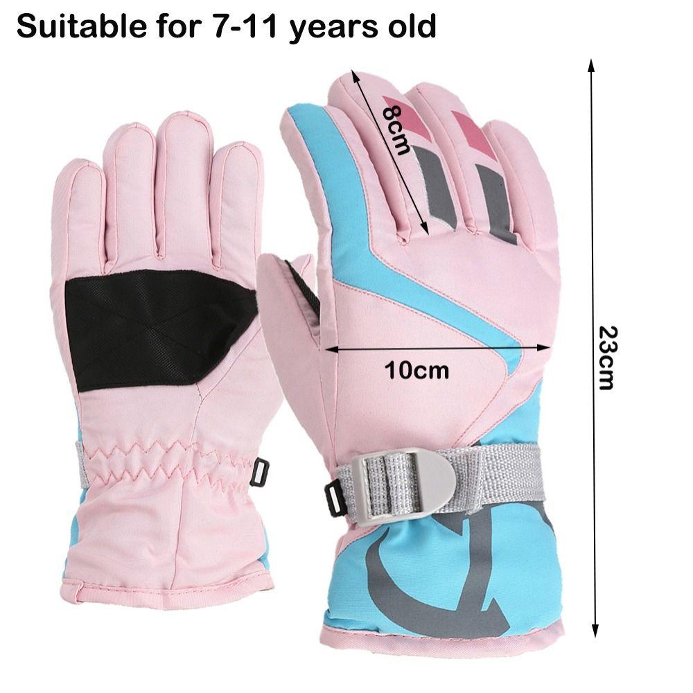 Windproof Children Ski Gloves Non-slip Kid Gloves New Fashion Mitten  Mountaineering