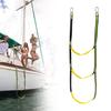RICISUNG Boat Ladder Boat Ladder 3-Tier Rope Ladder for Sailboat Boat Ladder Boat Folding Motorboat Canoe Marine Mooring Supplies