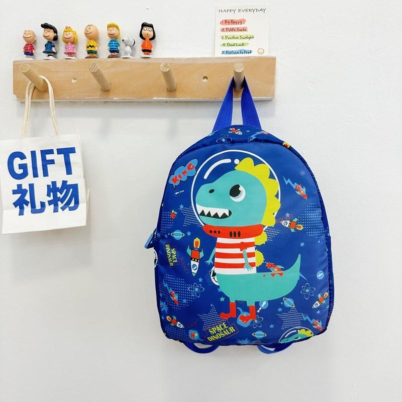 Mermaid Cat Dinosaur Shark Patterns Backpack Breathable Nylon Straps Shoulder