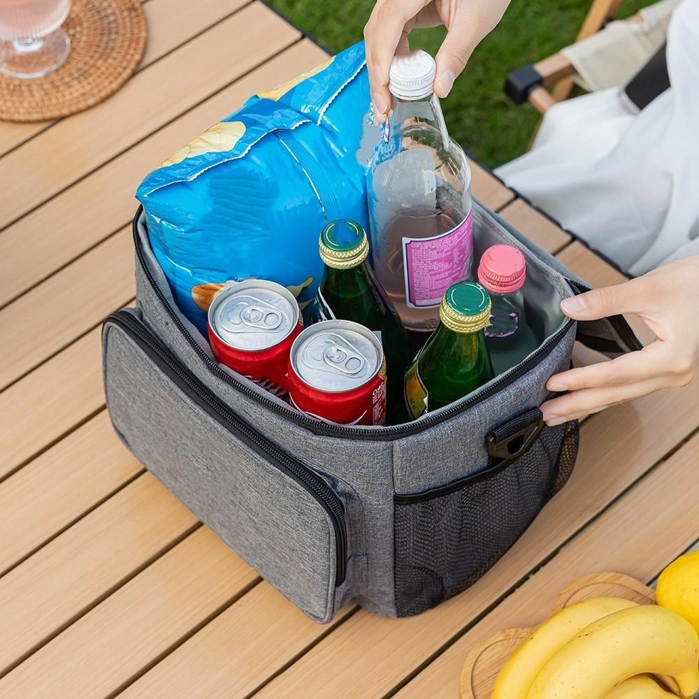 Geantă de picnic portabilă Pânză Oxford Geantă de prânz Geantă termoizolantă multifuncțională Student