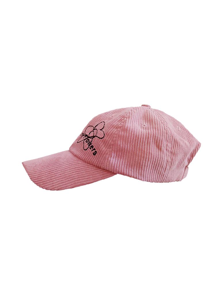 Nouteu Beautiful Dan Flower Corduroy Cap / Pink