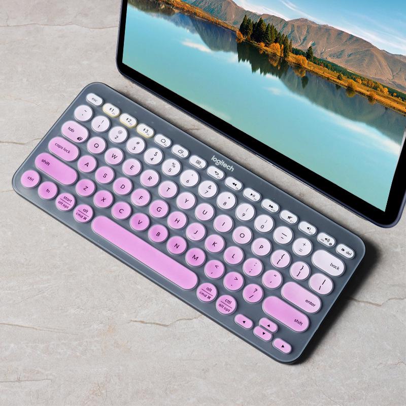 Logitech K380 Bluetooth Keyboard - LINE FRIENDS Series: Cony Rabbit & Brown Bear with Concave-Convex Key Design