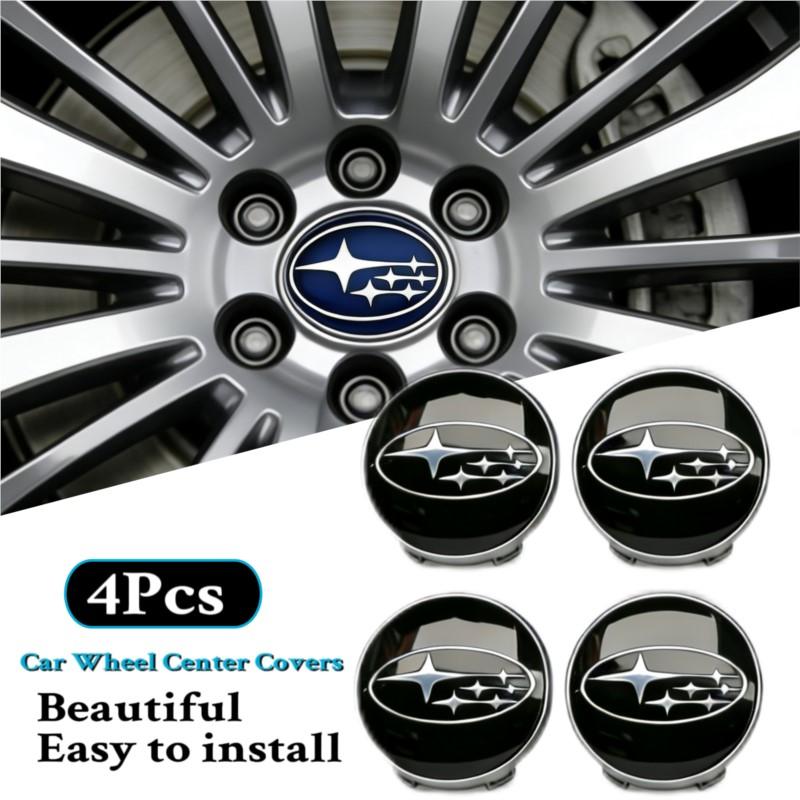 For Subaru Impreza Forester Crosstrek Outback XV WRX Legacy STI Ascent Mpreza B 4Pcs Rim Center Caps Car Wheel Hub Replace Cover bnd1