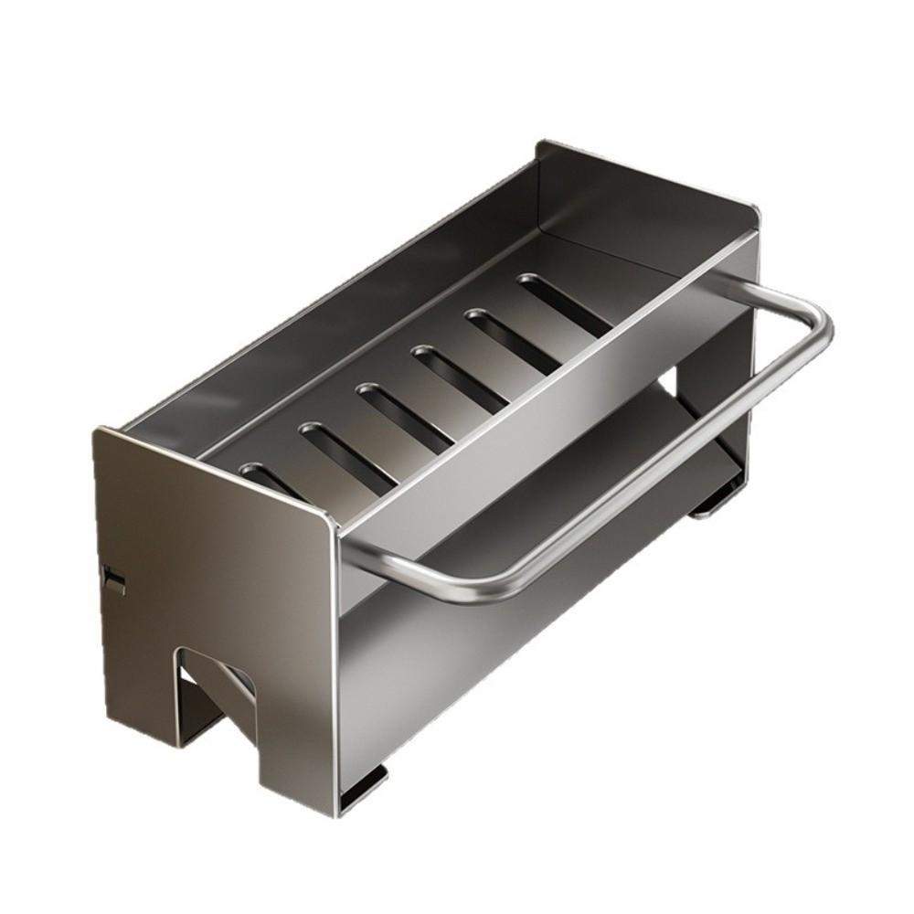 Space-Saving Sink Organizer with Drain Tray Kitchen Countertop Storage Holder  Kitchen Use