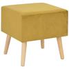 Table de chevet - VIDAXL - Moutarde - 40x35x40 cm - Velours