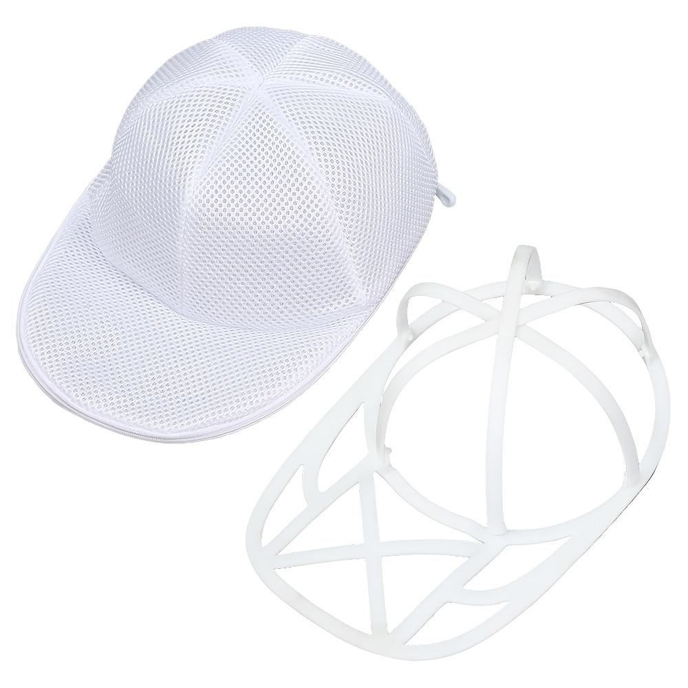 Hat Washer Cage Set with Mesh Bag, 1 Hat Cage + 1 Mesh Bag, for Washing Machine Cleaning of Adult Baseball Caps