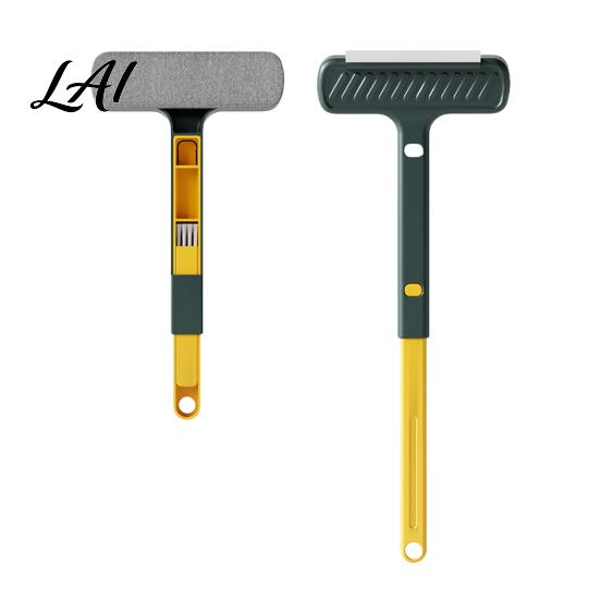 Removable Handle Screen Cleaner 2 in 1 Window Cleaning Brush with Extendable 1pc