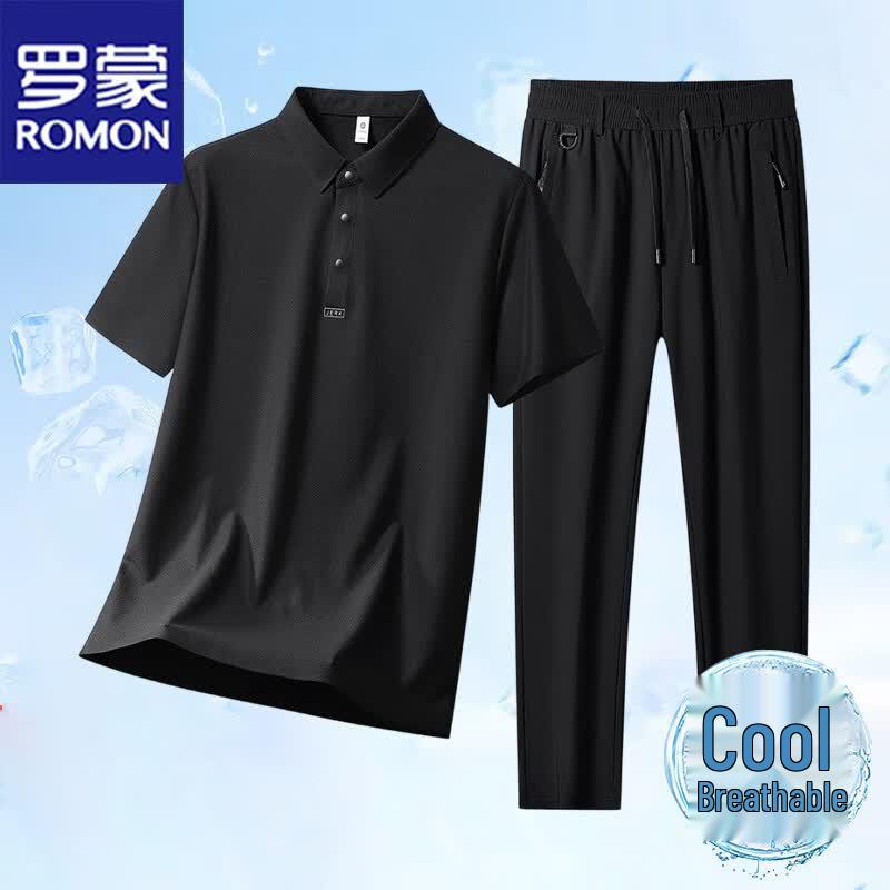 

ROMON Men s Summer Cooling T-Shirt & Pants Set M