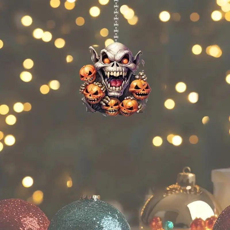 Halloween Fun Acrylic Car Mirror Decoration For Unique Charm Interior