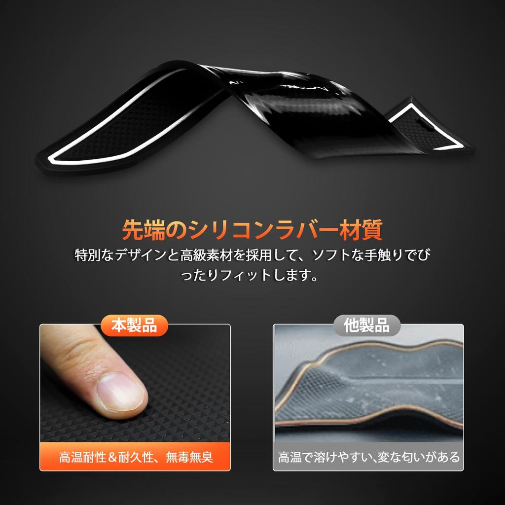 New Land Cruiser LC250 Prado 250 Series Rubber Mats Specially Designed for PRADO LC250 Interior Door Pocket Mats Noise Prevention Scratch Prevention