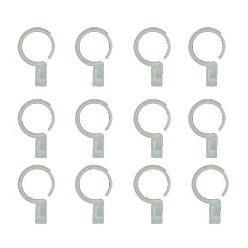 Hanger Stoppers, Windproof Hanger Catches (12-Pack) for Clothes Drying Pole Fixation and Strong Wind Protection