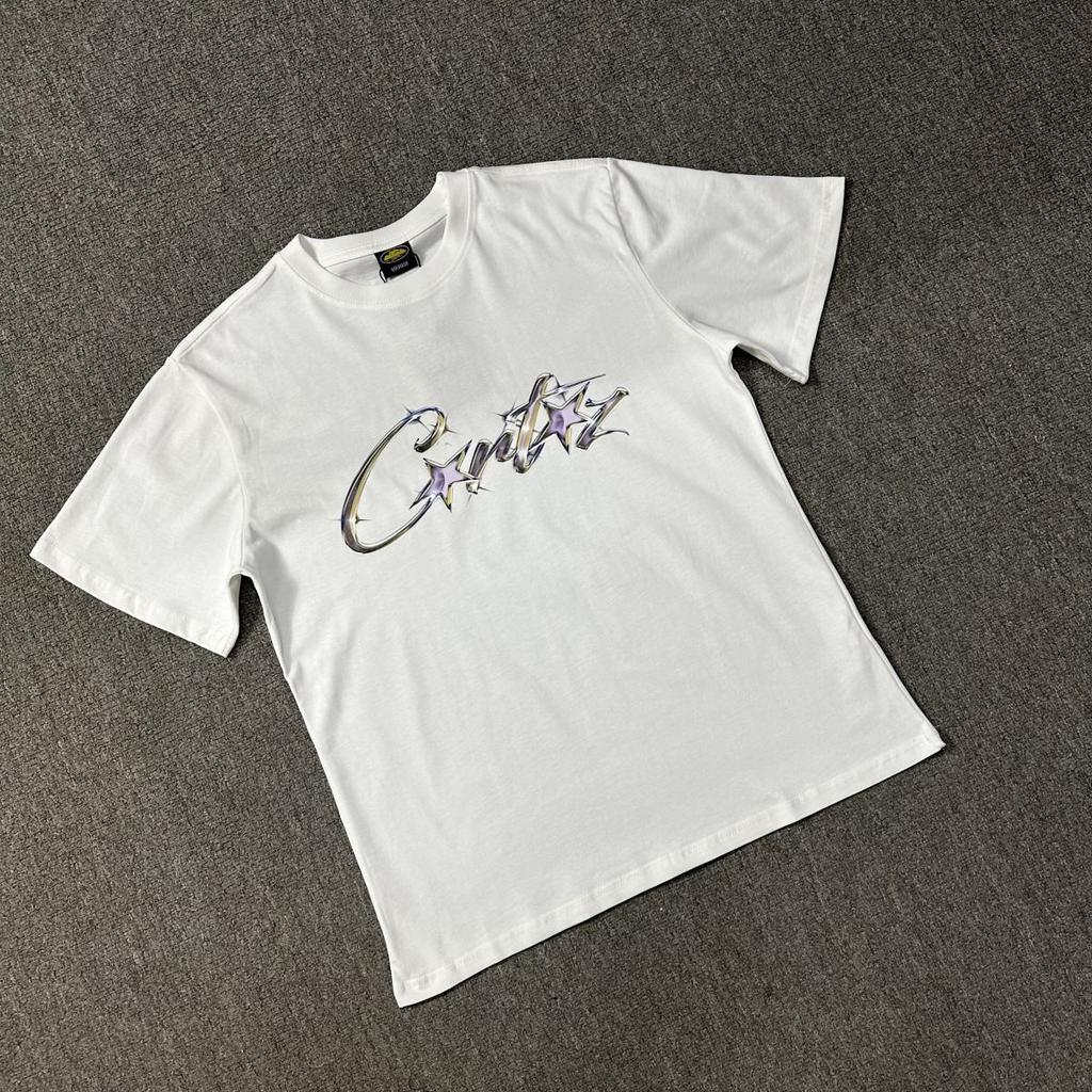 Cross-border manufacturer Corteiz tide brand Alcatraz summer new retro printing men's and women's trend loose short sleeves summer