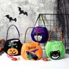 Tote Bag Ornament Trick Or Treat Props Halloween Decoration Storage Bucket Candy Bag Gift Basket