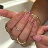 3d Gilt Wear Nails Almond Manicure Short Fake Nails