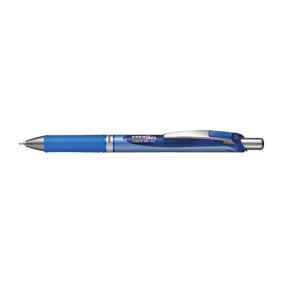 Pentel Ballpoint Pen Gel Ink Energel Retractable 0.5mm Blue Shaft BLN75-C Blue