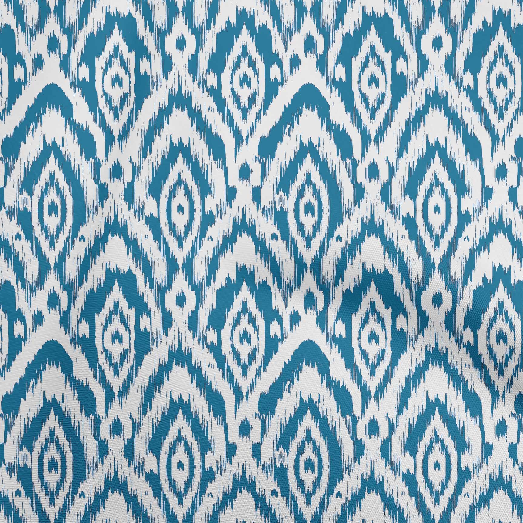 

OneOone Cotton Flex Fuschia Pink Fabric Ikat Quilting Suppliing Тканина для шиття з принтом у дворі 40 дюймів 42 Inch Wide - Viscose Chiffon чирок синього кольору