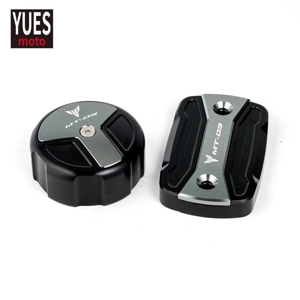 Motorcycle Accessories Front Rear Brake Fluid Reservoir Cap Cover For YAMAHA MT03 MT-03 Mt03 2015-   2018 2017 2016