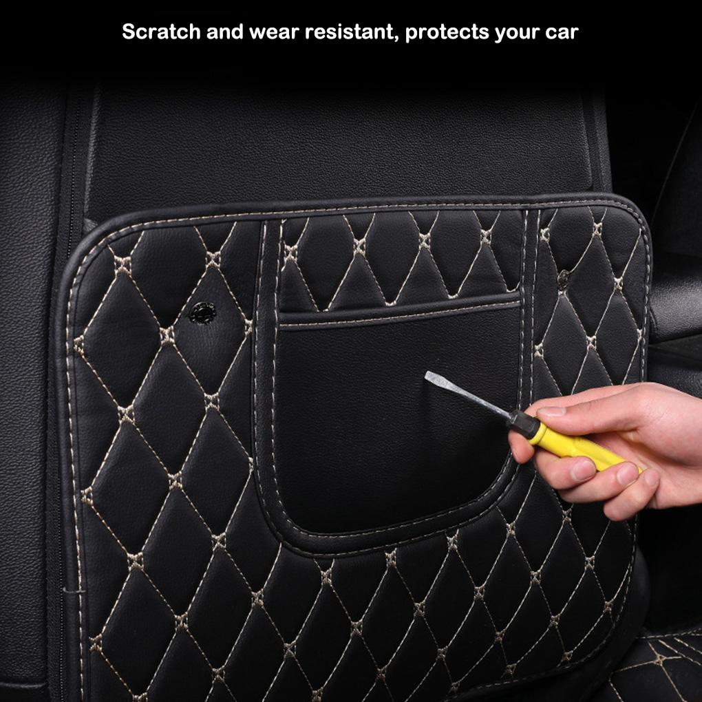 Leder Auto Anti-Trittmatten Sitzlehnen-Schutz Organizer Innenraumzubehör