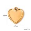 6pcs/lot Stainless Steel Charms Heart Round Irregular Blank Cabochon Pendant Base Diy Resin Cameo Jewelry Making