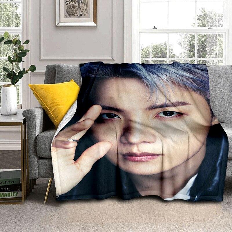 WAVESTEEᵀᴹ Theo P1Harmony Custom Kpop Blanket, Personalized Photo Throw Blanket Gift for Fans