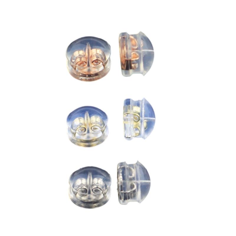20pcs Silicone Earring Backs Comfortable Hypoallergenical Allergy Free Ear Plugs Earrings Fasteners for Daily Wear