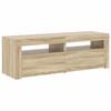 TV Cabinet with LED Lights Sonoma Oak 120 x 35 x 40 cm