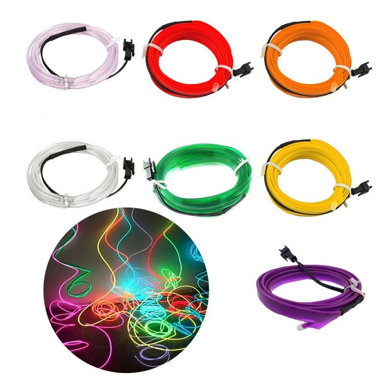 High Bright Ultra Long Life Car Light Lamp Auto Interior New 1M 12V LED Low Consumption Decorative Atmosphere Wire Strip#266675