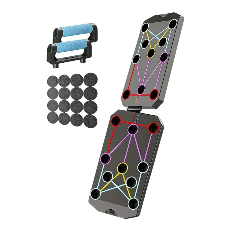 Push Up Boards Portable Strength Training Rack Multifunction Foldable Pushup Board for Exercise Training Equipment