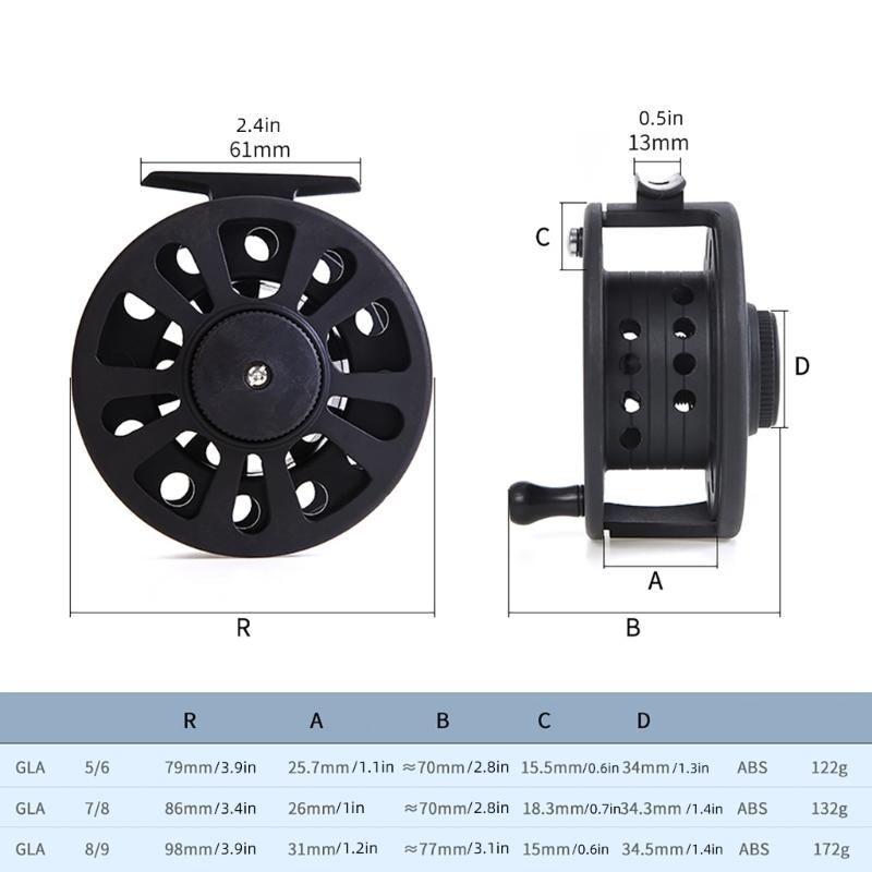 Fly Fishing Reel 2+1BB 1:1 High Speeds Spool Fly Reel, 5/6 7/8 8/9 Option Right Left Handed Interchanges Fishing Reel